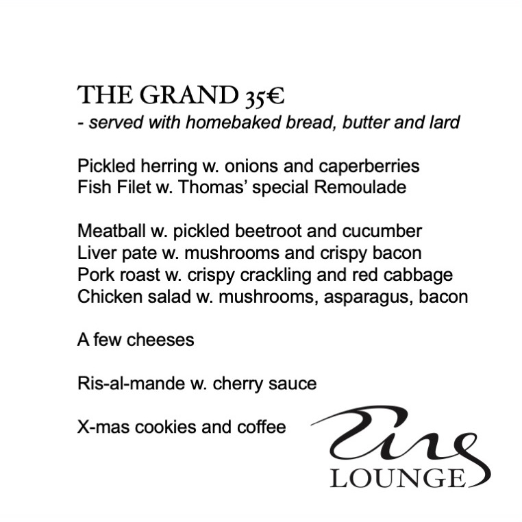 The Grand X-Mas Lunch at Tings Lounge English